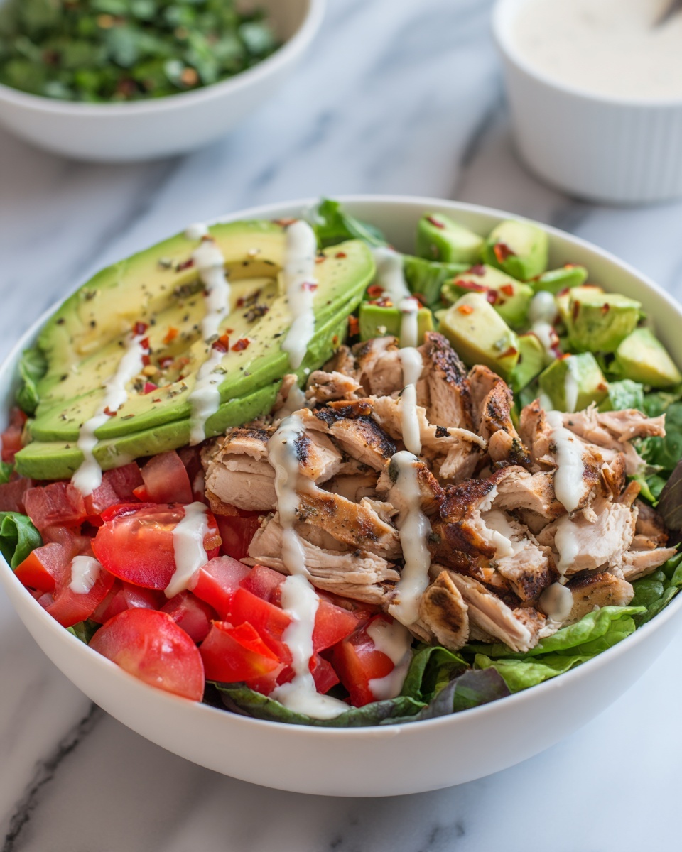 Grilled Chicken & Avocado Salad Bowl Recipe - Recipe Image