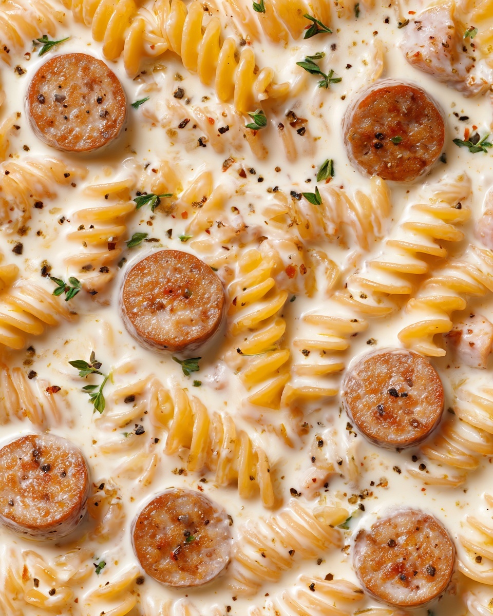 Creamy Smoked Sausage Pasta Recipe - Recipe Image