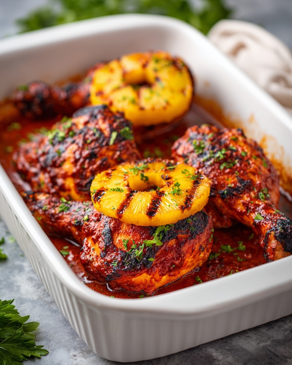 Baked Pineapple BBQ Chicken Breast Recipe - Recipe Image