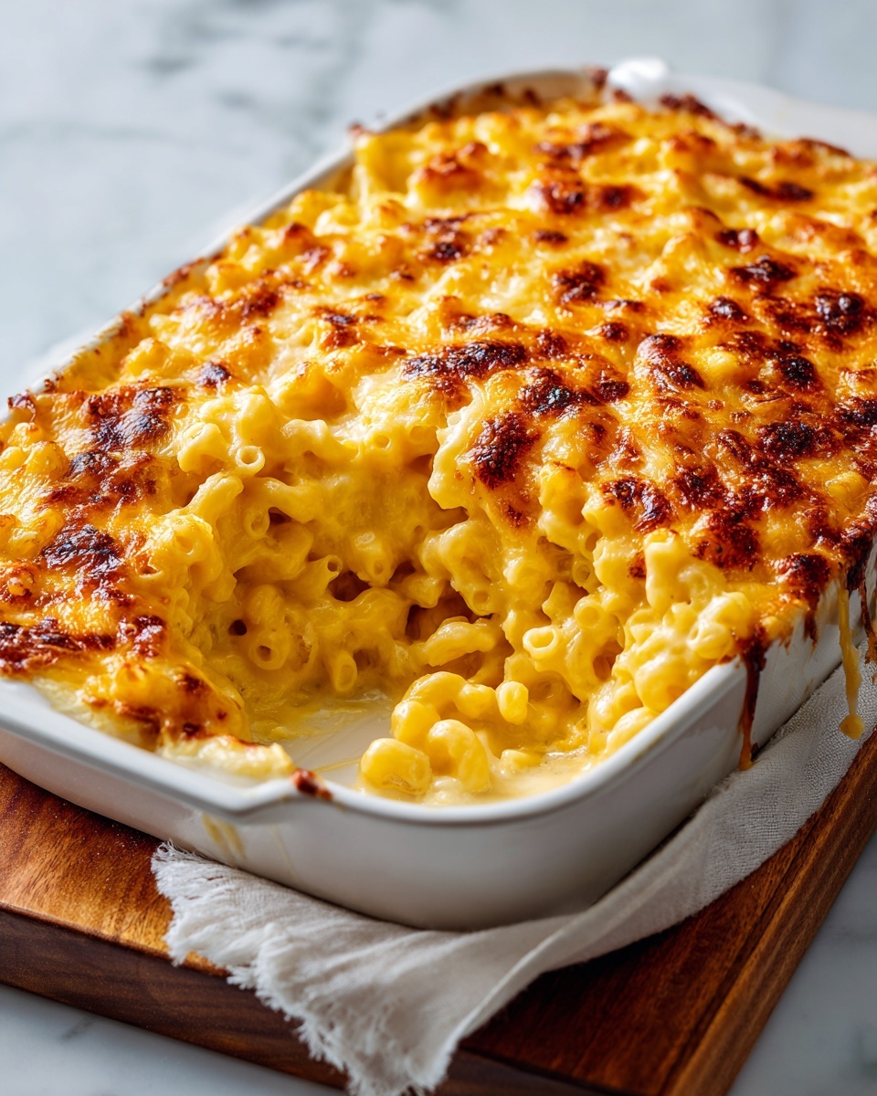 Southern Baked Macaroni and Cheese Soul Food Style Recipe - Recipe Image