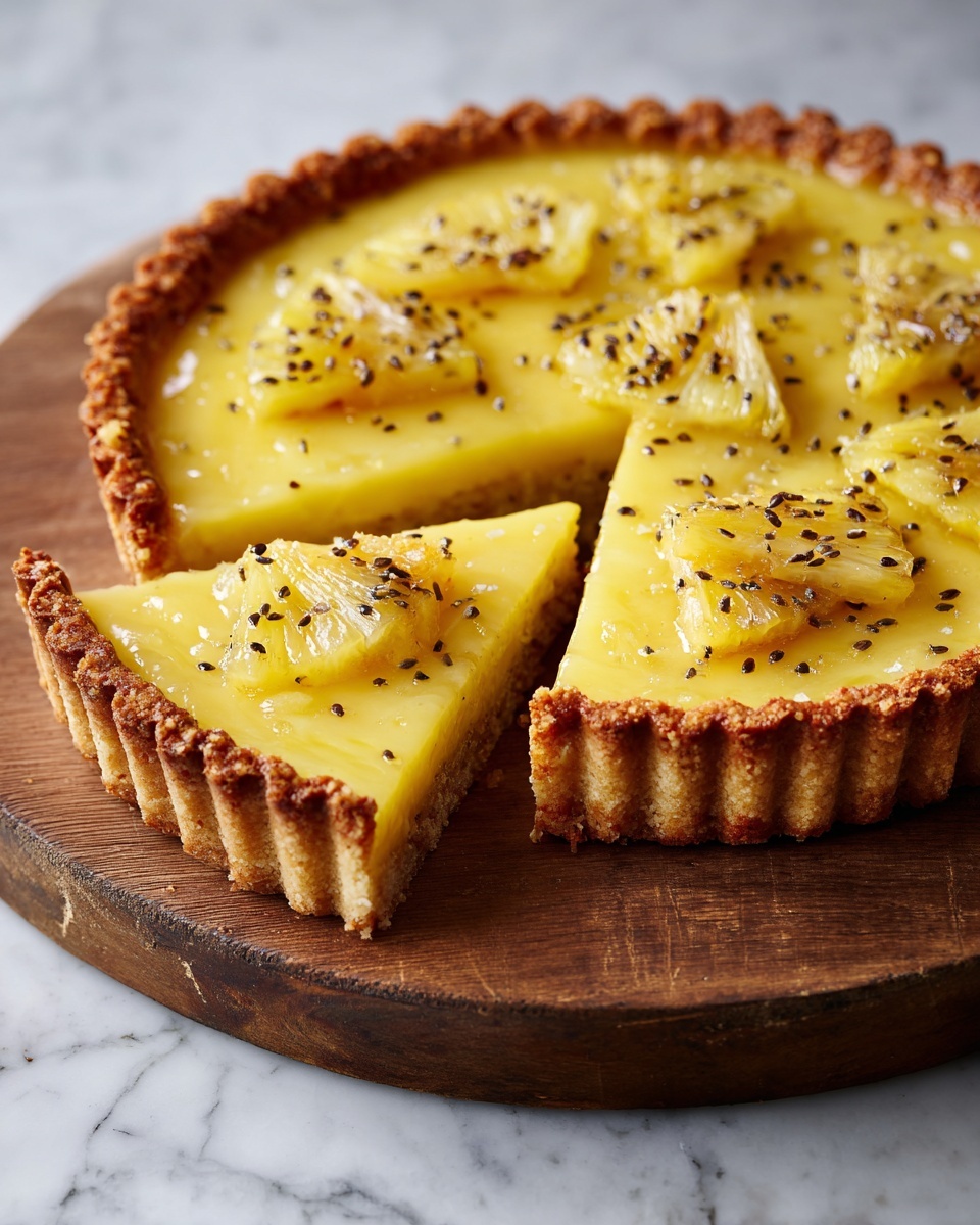 Mango and Passionfruit Anzac Tart Recipe - Recipe Image