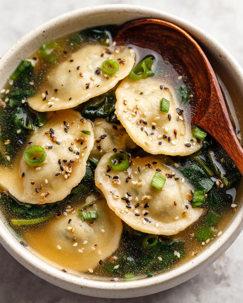Dumpling and Bok Choy Soup Recipe - Recipe Image