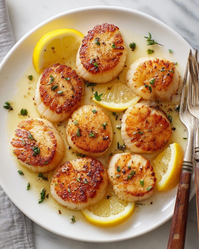 Lemon Butter Scallops Recipe
