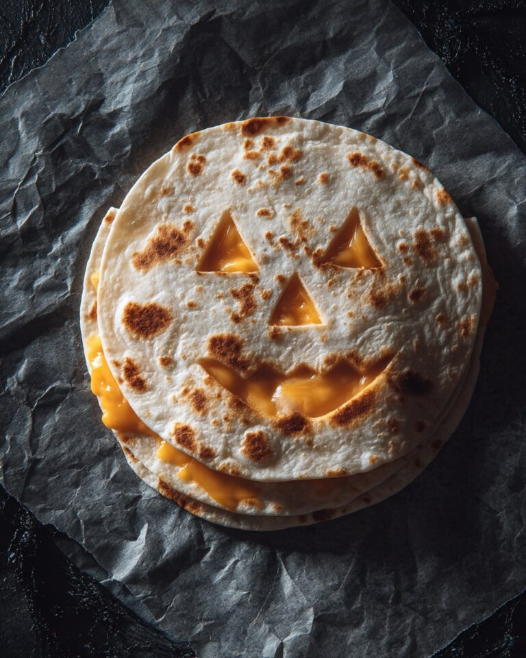 Jack-o-lantern Cheese Quesadillas Recipe