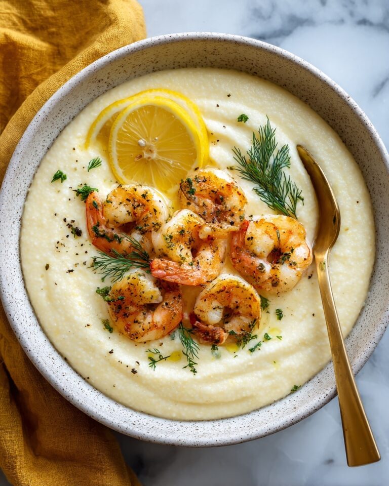 Honey Butter Cajun Shrimp with Smoked Gouda Grits Recipe