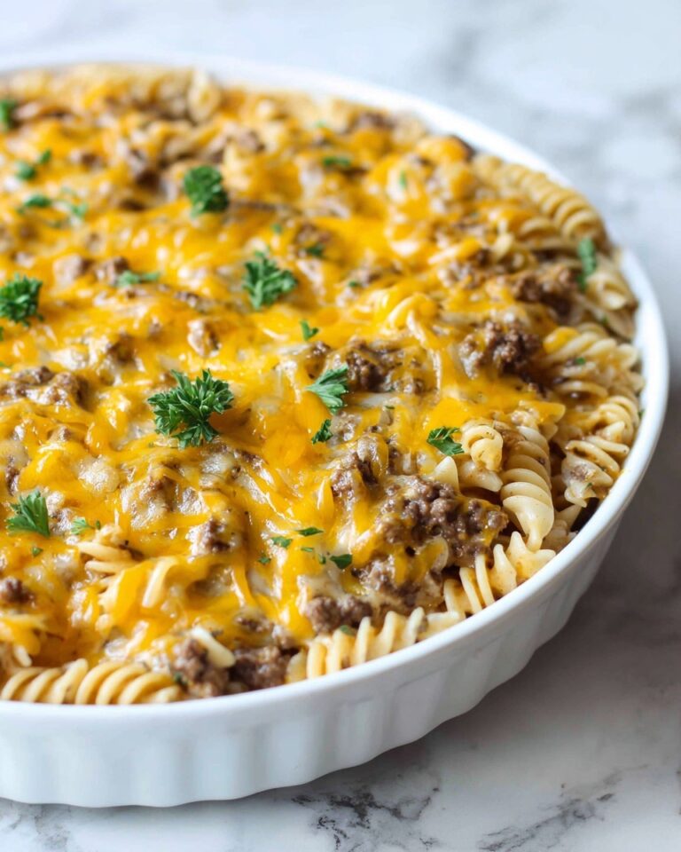 Loaded Cowboy Cheeseburger Casserole Recipe