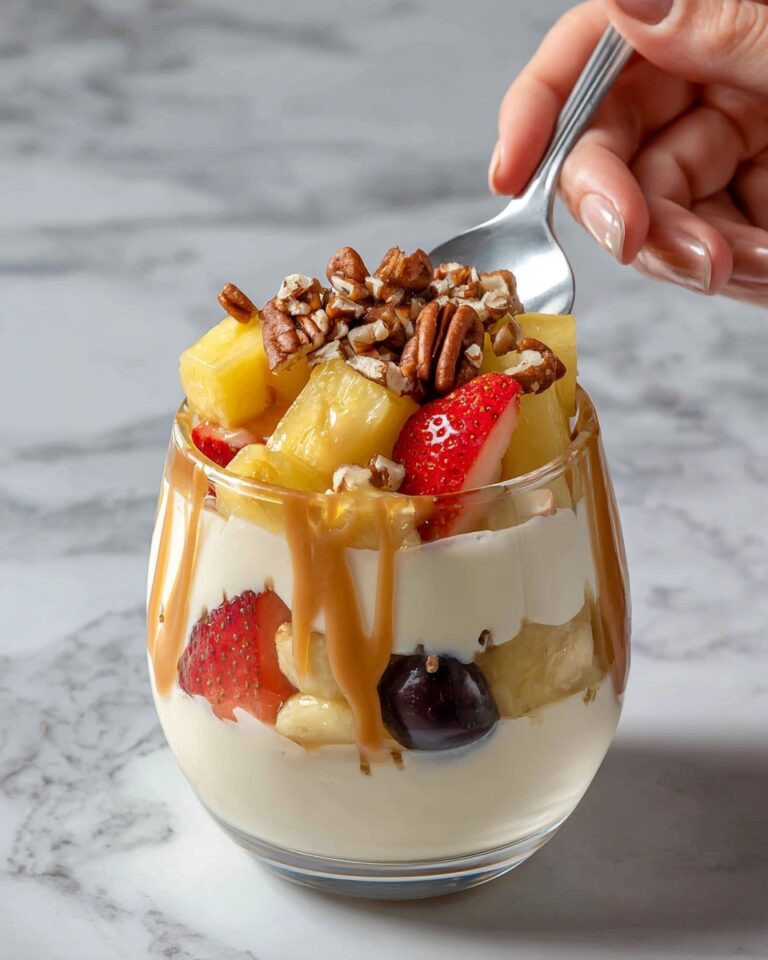 Caramel Crunch Cheesecake Fruit Salad Recipe