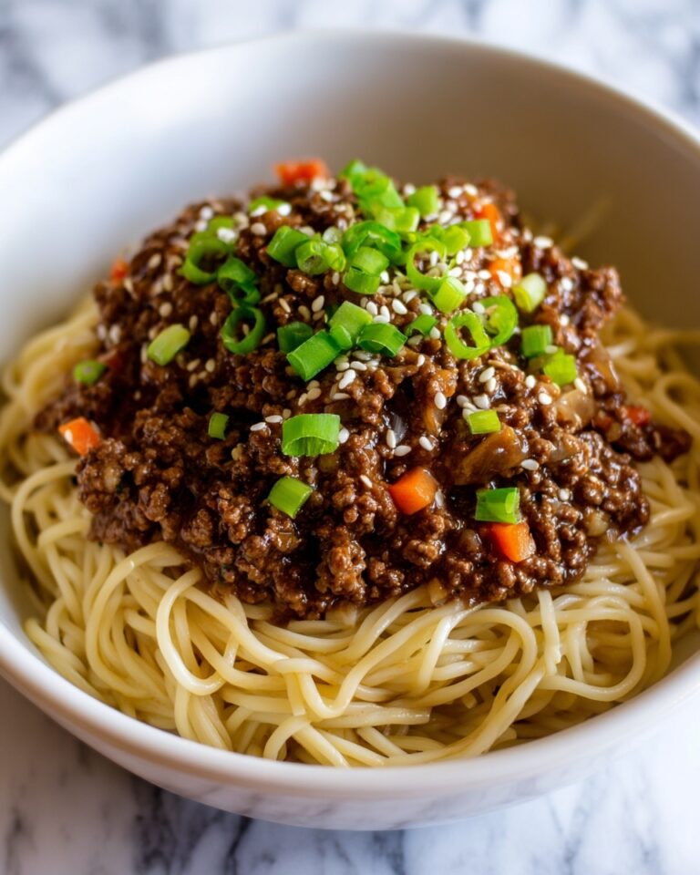 Mongolian Ground Beef Noodles Recipe