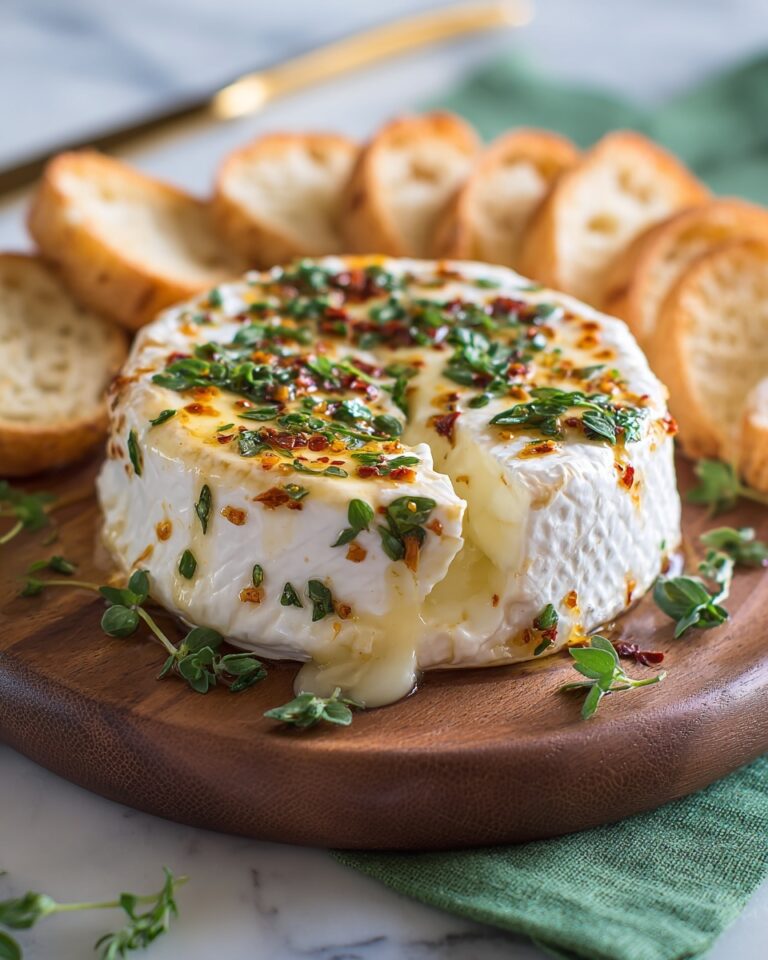 Garlic Butter Baked Brie Recipe
