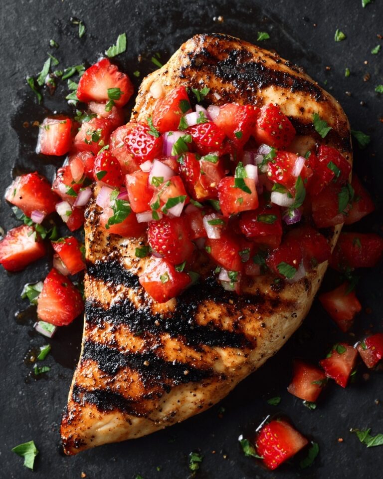 Cilantro Lime Grilled Chicken with Strawberry Salsa Recipe