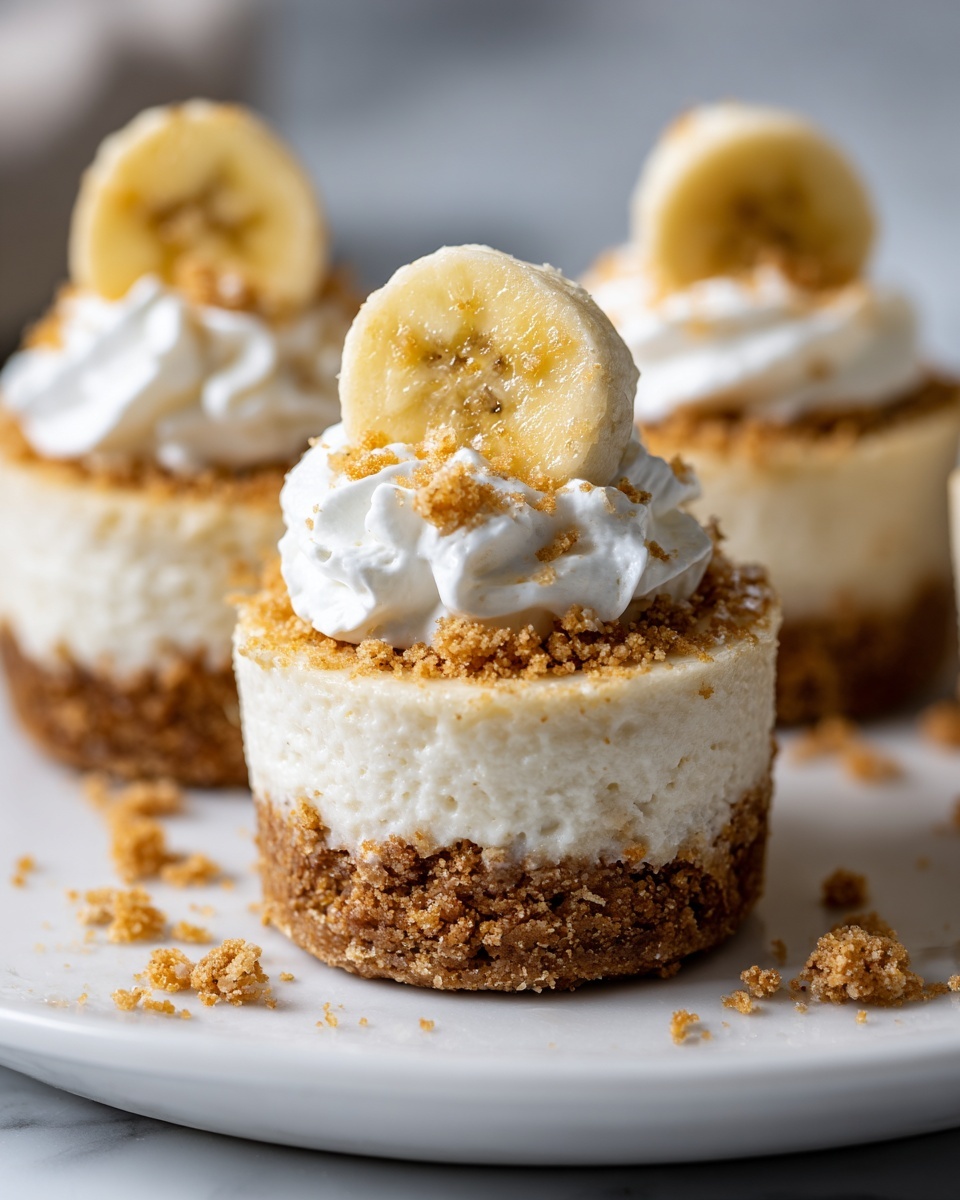 Mini Banana Pudding Cheesecakes Recipe - Recipe Image