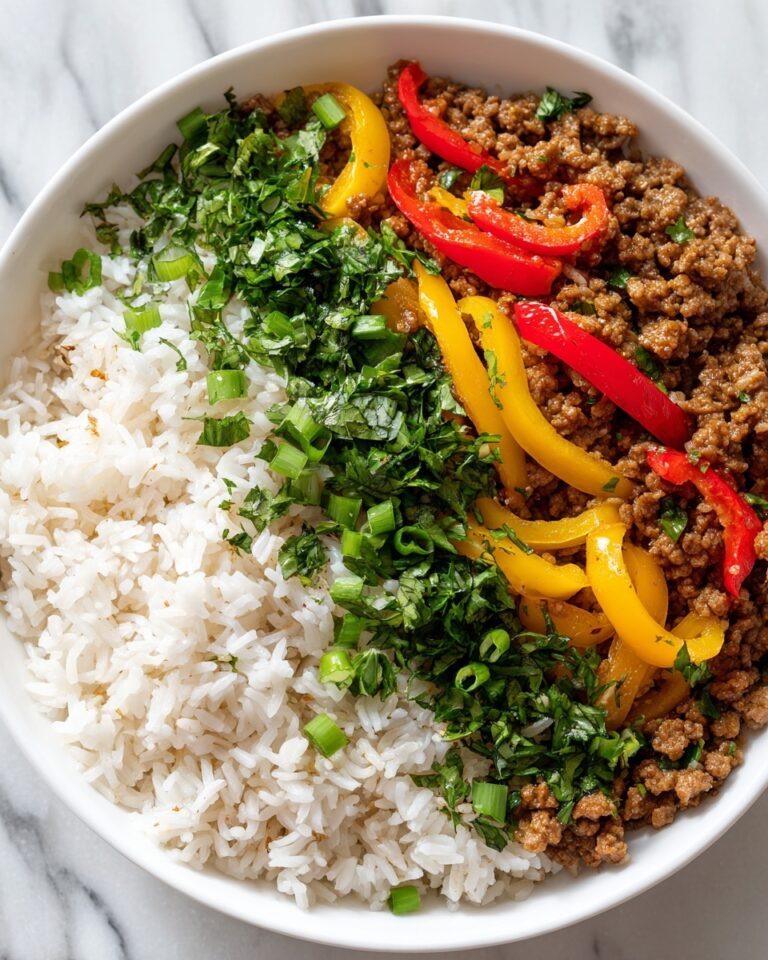 Beef and Pepper Rice Bowl Recipe
