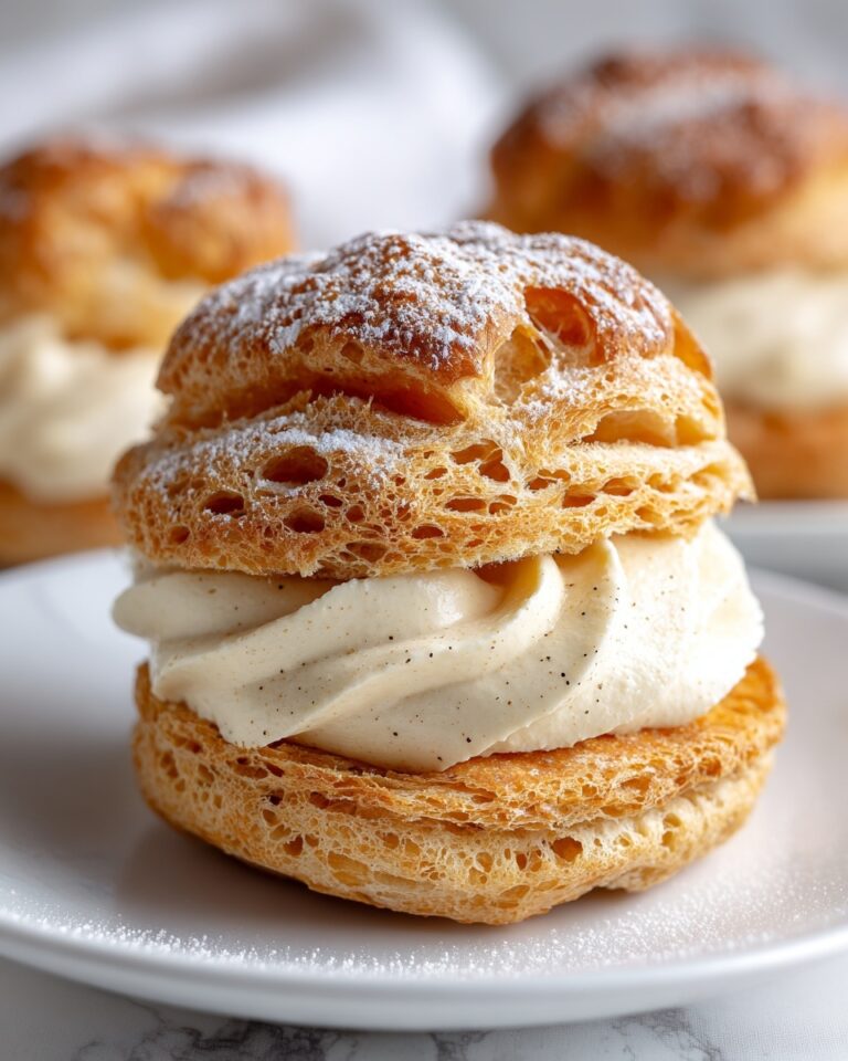 Choux Pastry with Milk Tea Cream Recipe