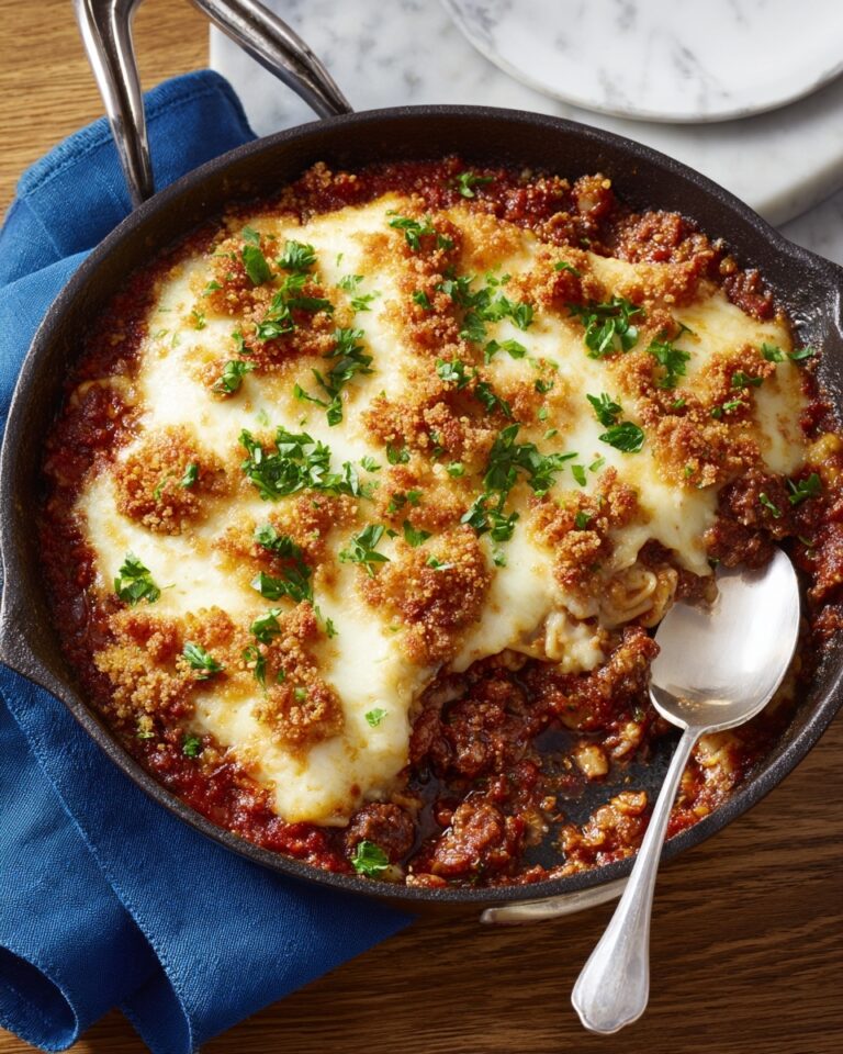 Chicken Parmesan Lasagna Skillet Recipe