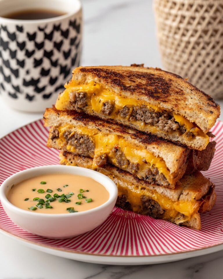 Cheeseburger Stuffed Flatbreads Recipe