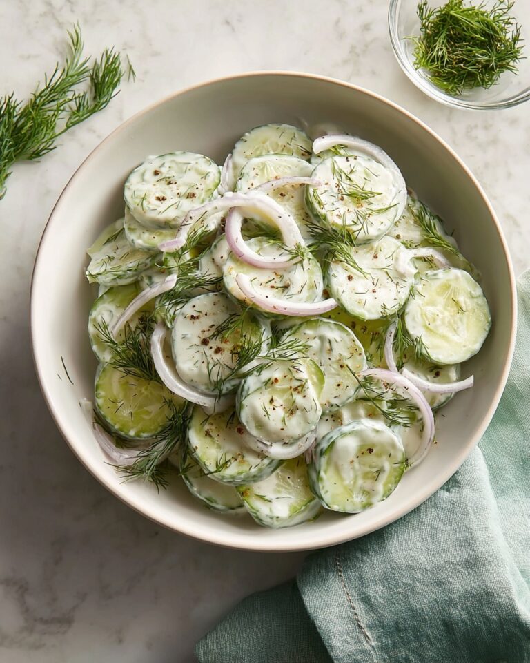 Creamy Cucumber Dill Salad Recipe