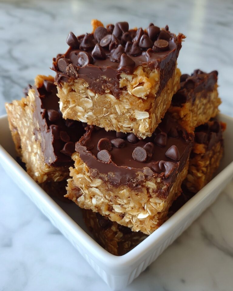 Chocolate Chip Peanut Butter Protein Bars Recipe
