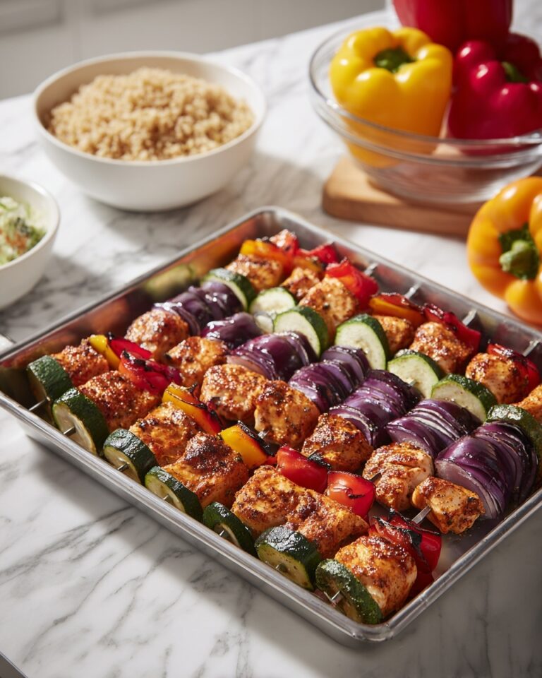 Garlic Herb Chicken Kabobs Recipe