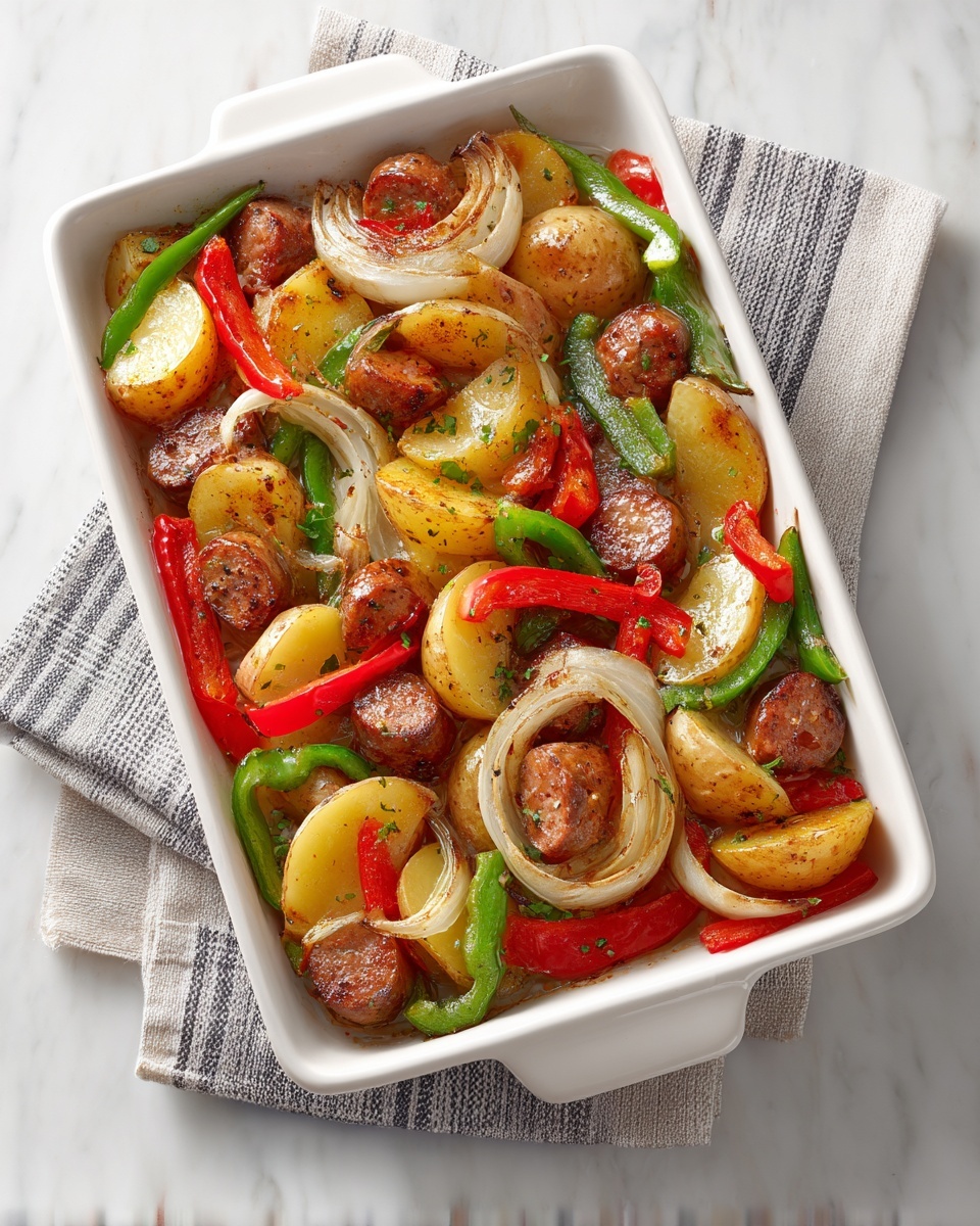 Italian Sausage and Pepper Casserole Recipe - Recipe Image
