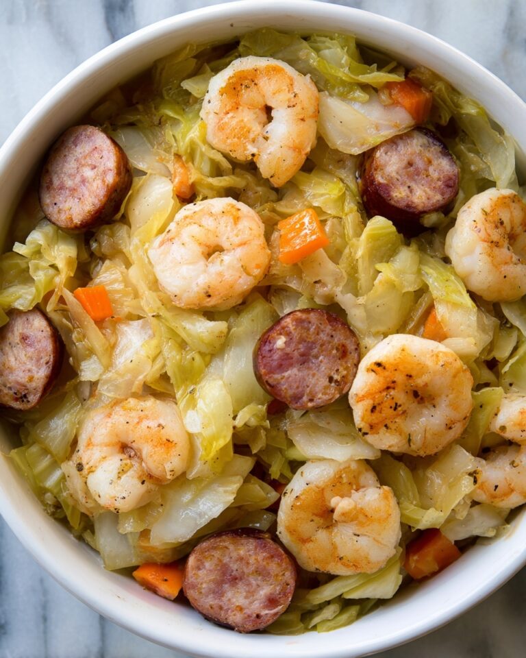 Shrimp and Sausage Cabbage Bowl Recipe