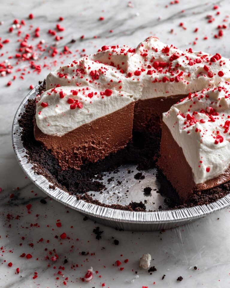 No-Bake Candy Cane Pie Recipe
