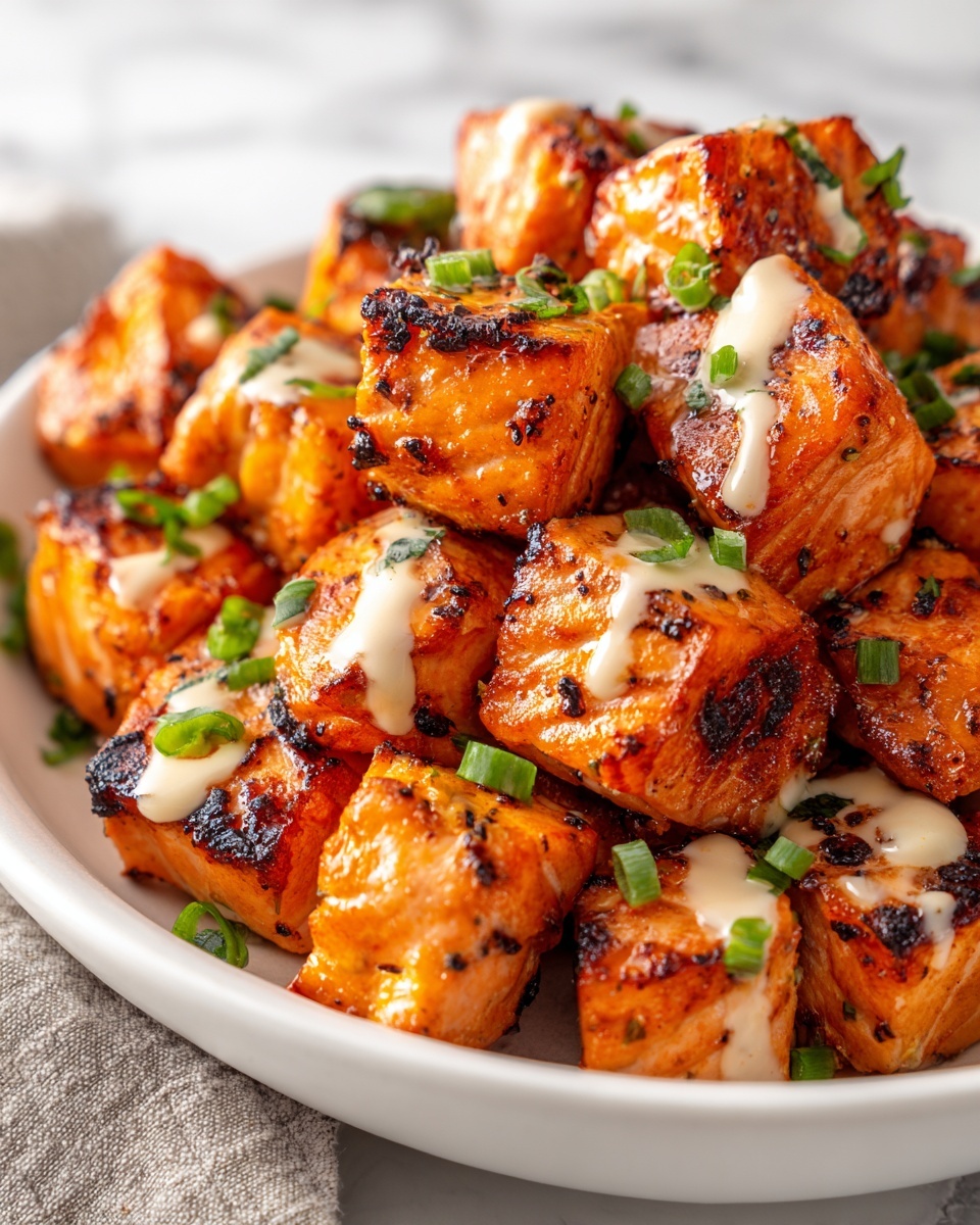 Crispy Spicy Salmon Bites Recipe - Recipe Image