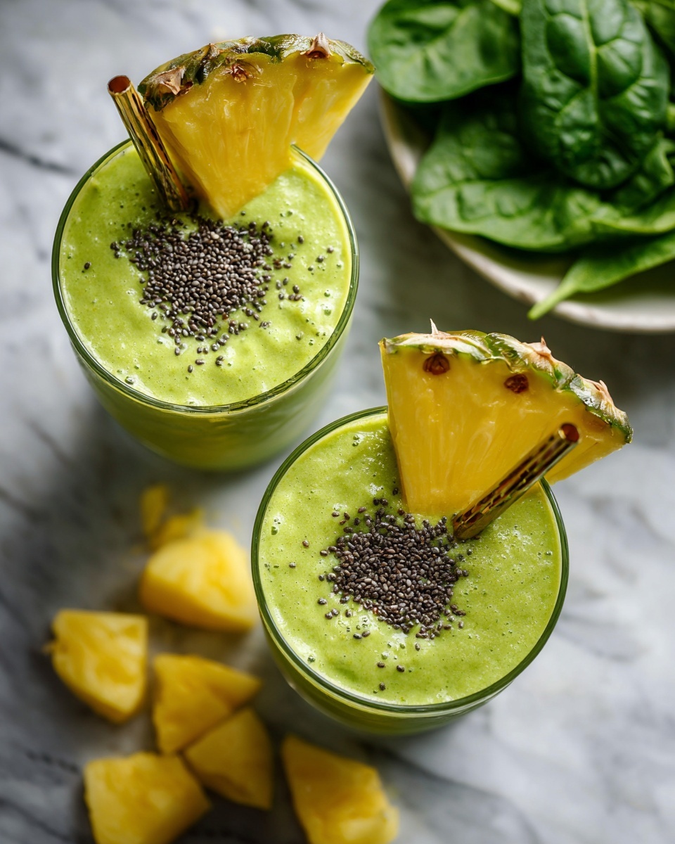 Tropical Green Detox Smoothie Recipe - Recipe Image
