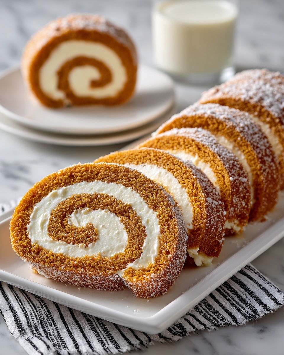 Pumpkin Roll Cake – A Delightful Fall Treat Recipe - Recipe Image