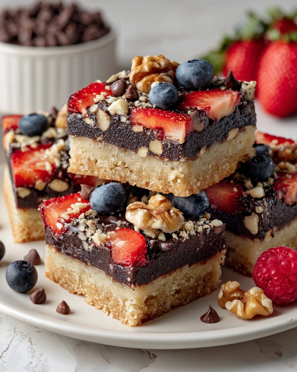 Chocolate Berry Bars Recipe - Recipe Image