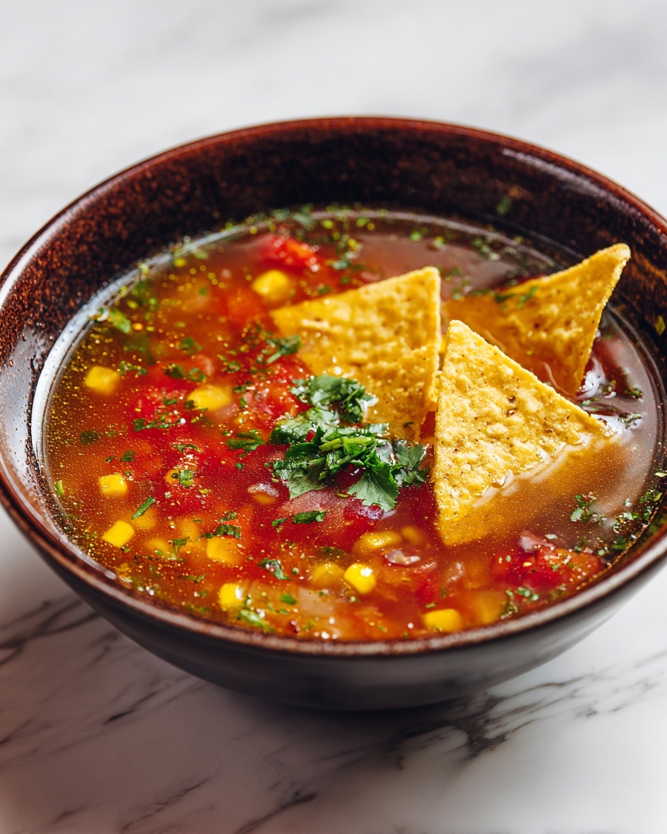 Salsa Verde Tortilla Soup Recipe - Recipe Image