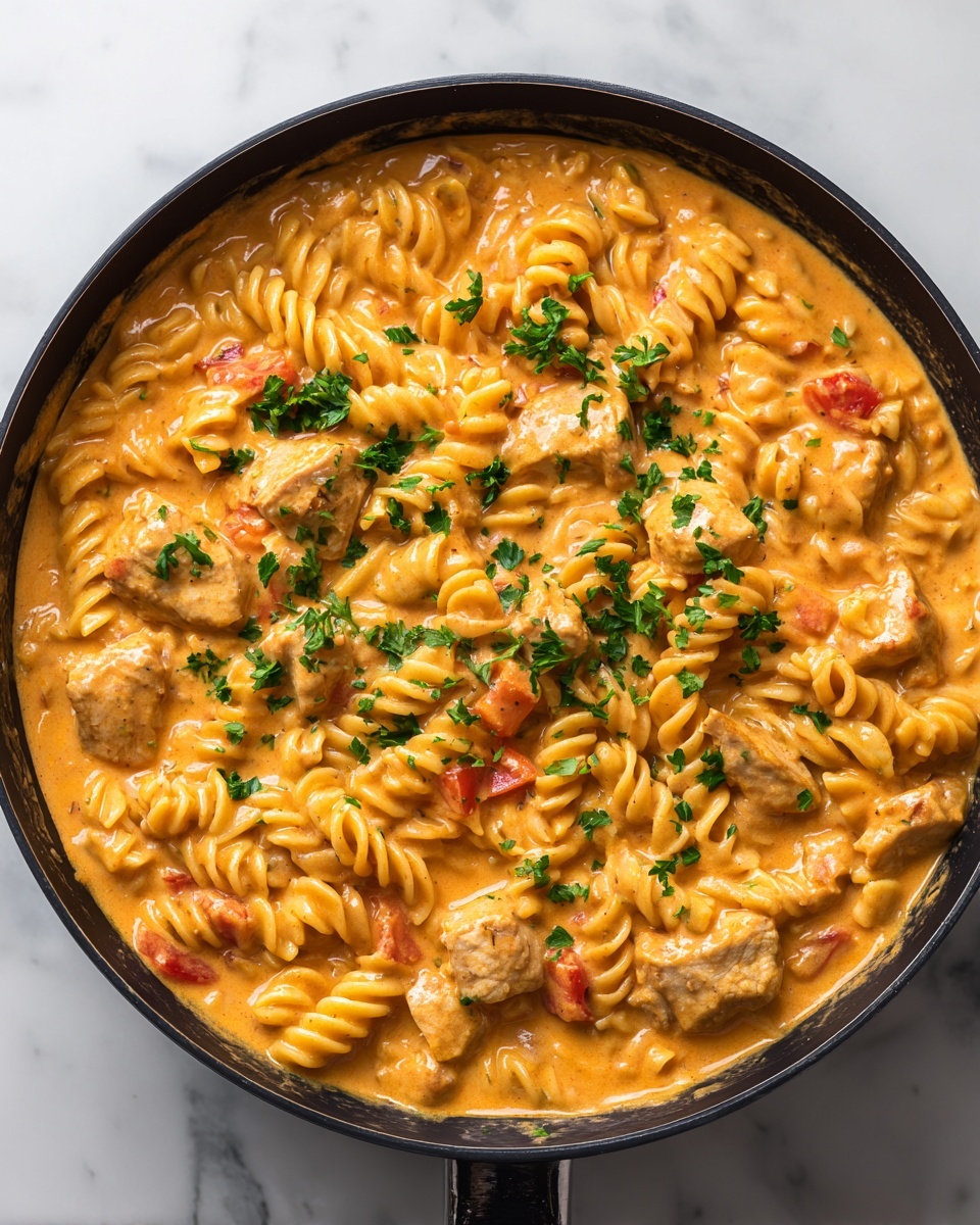 Creamy Tomato Chicken Pasta Recipe - Recipe Image