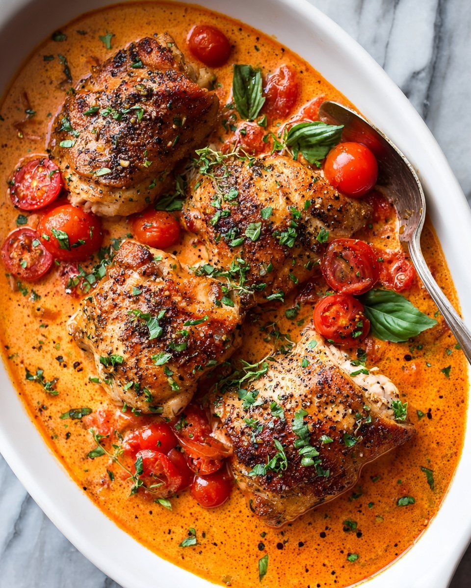 Slow Cooker Creamy Tomato Basil Chicken Recipe - Recipe Image