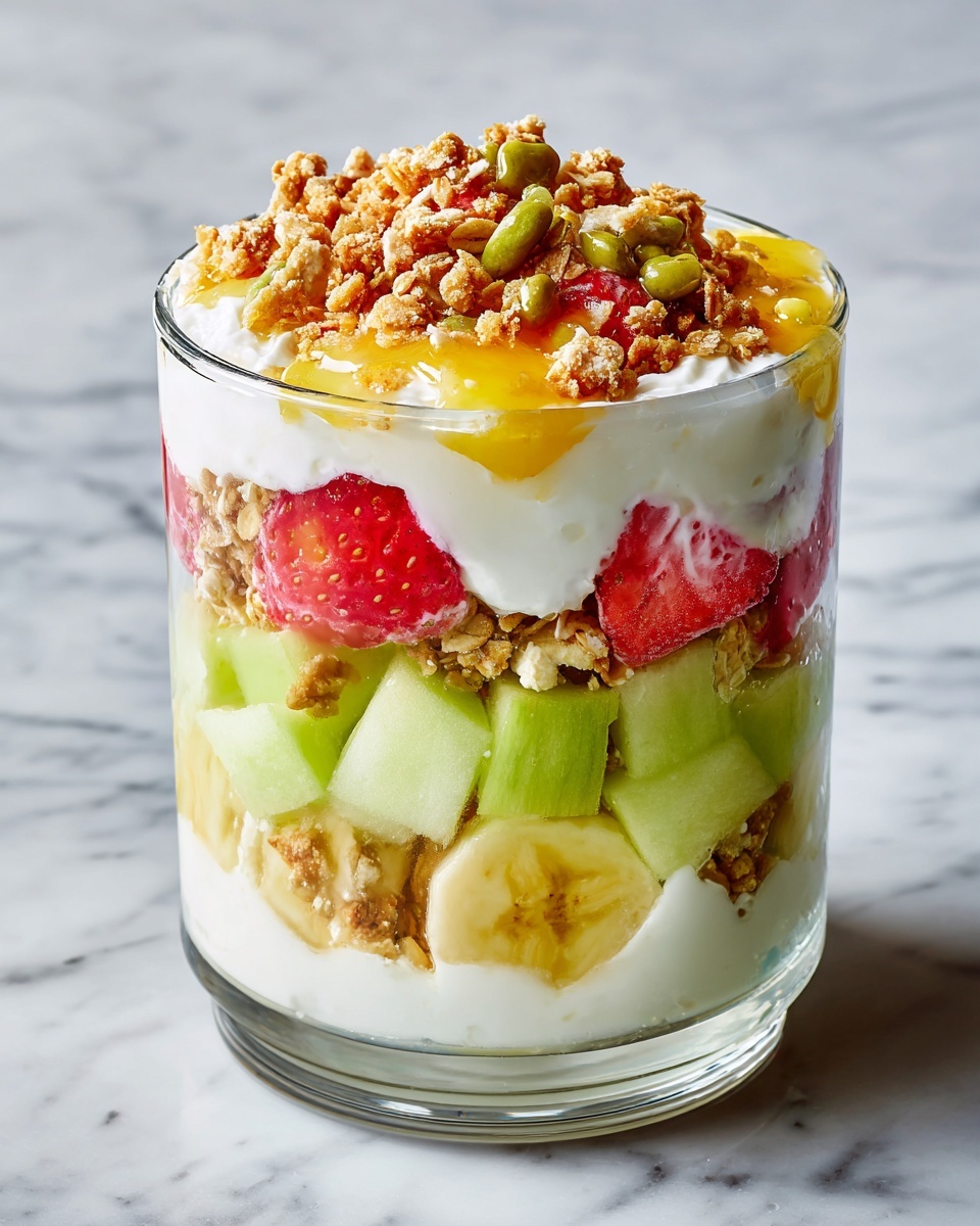Cheesecake Fruit Salad with Caramel Drizzle Recipe - Recipe Image