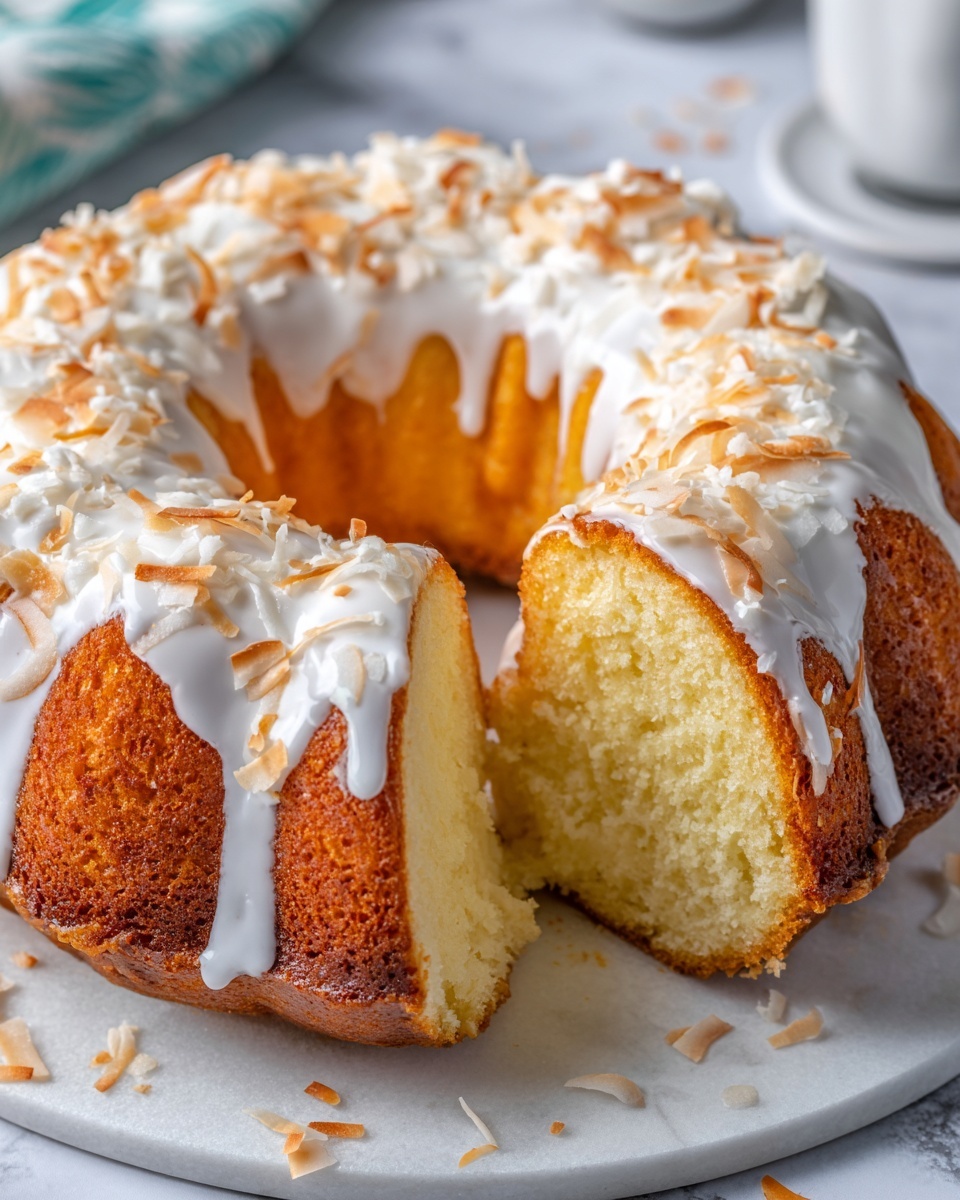 Pina Colada Pound Cake Recipe - Recipe Image