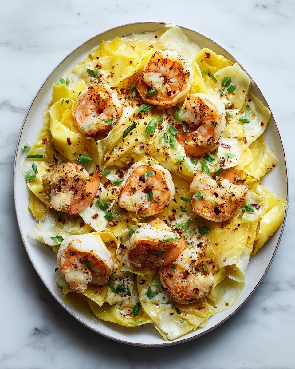 Creamy Tuscan Shrimp Linguine Recipe - Recipe Image