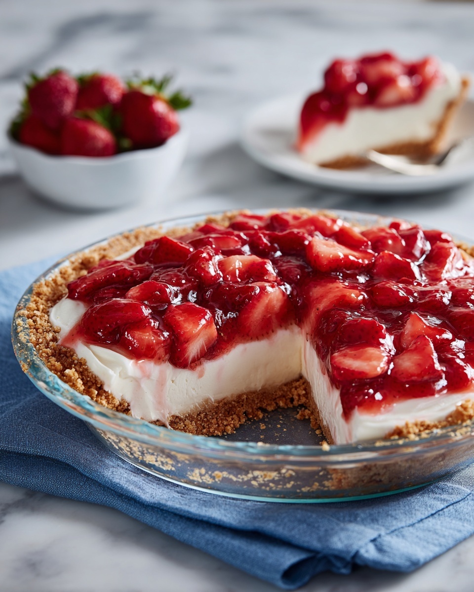 Strawberry Cream Cheese Pie Recipe - Recipe Image