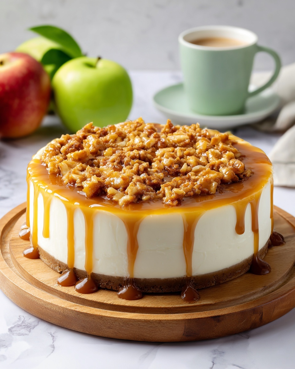Indulgent Caramel Apple Cheesecake Recipe - Recipe Image