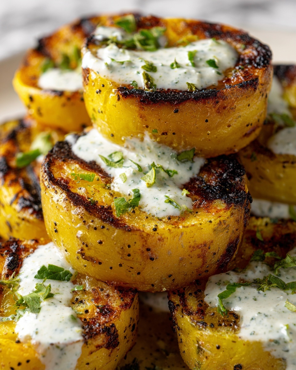 Creamy Garlic Sauce Baby Potatoes Recipe - Recipe Image