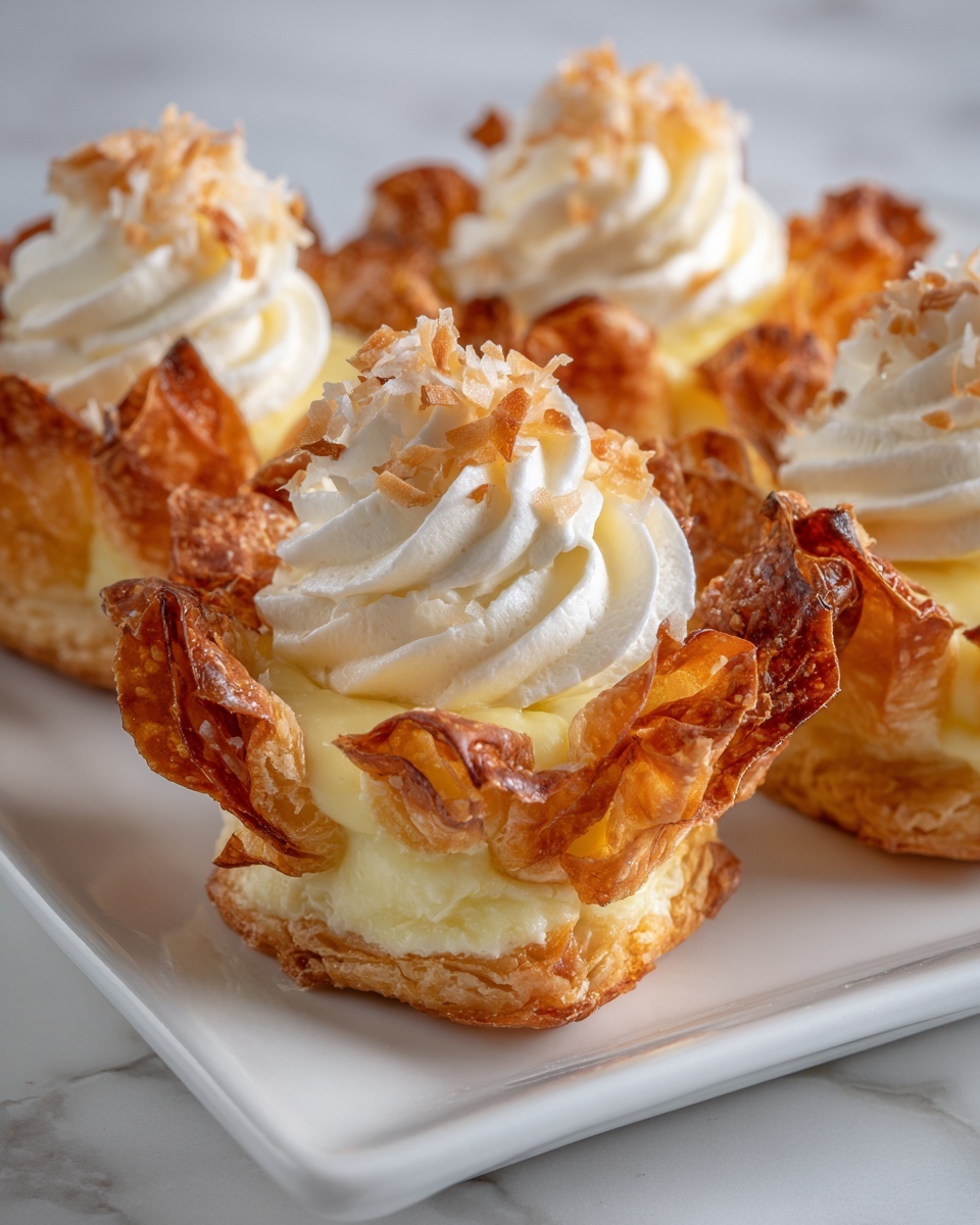 Mini Coconut Cream Pies Recipe - Recipe Image