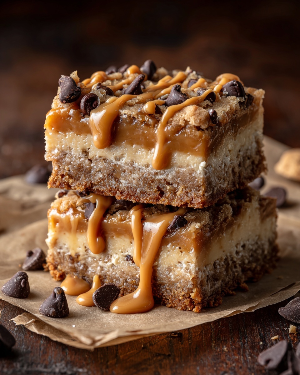 Chocolate Chip Caramel Bars Recipe - Recipe Image