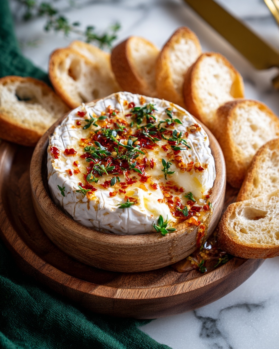 Garlic Butter Baked Brie Recipe - Recipe Image
