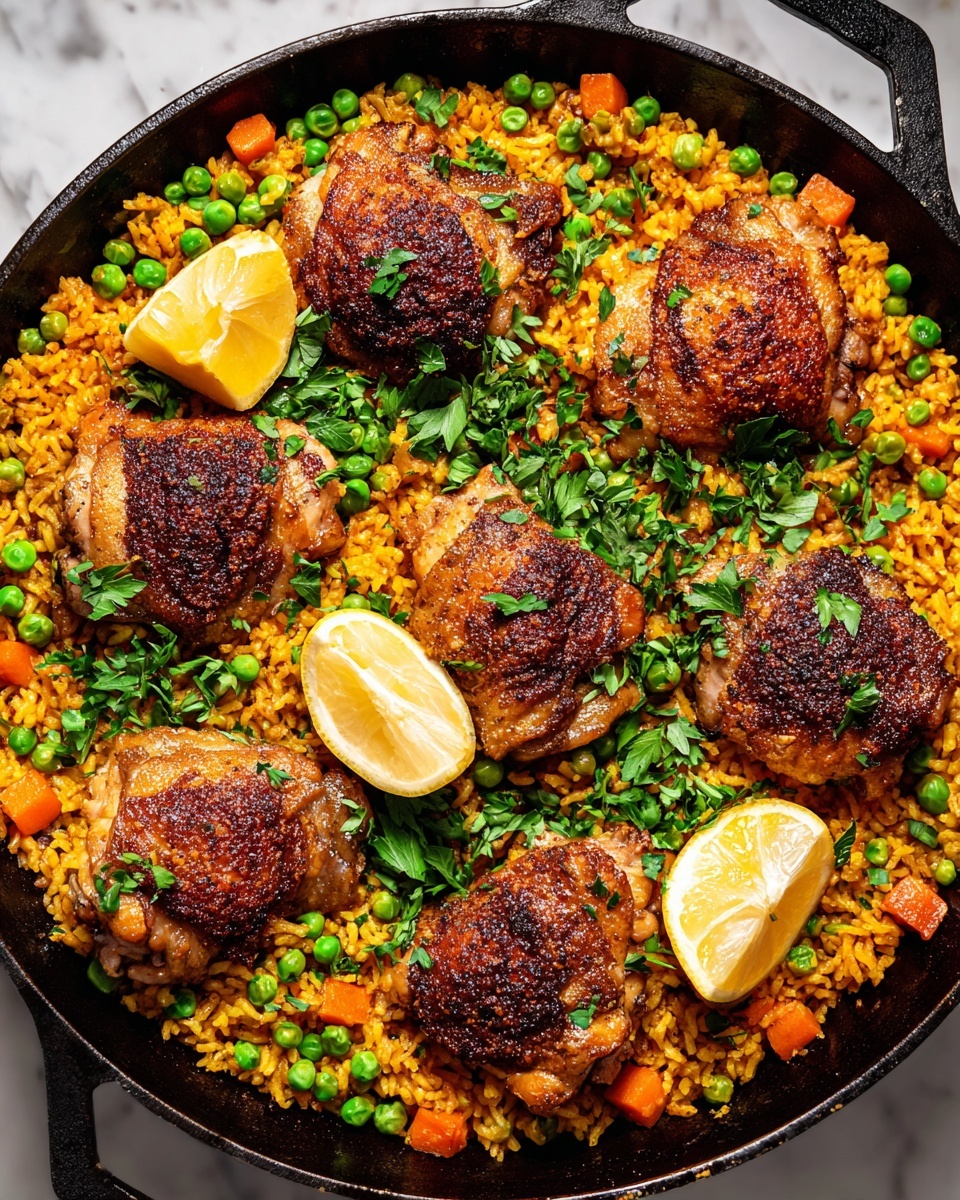 One Pan Spanish Chicken and Rice Recipe - Recipe Image