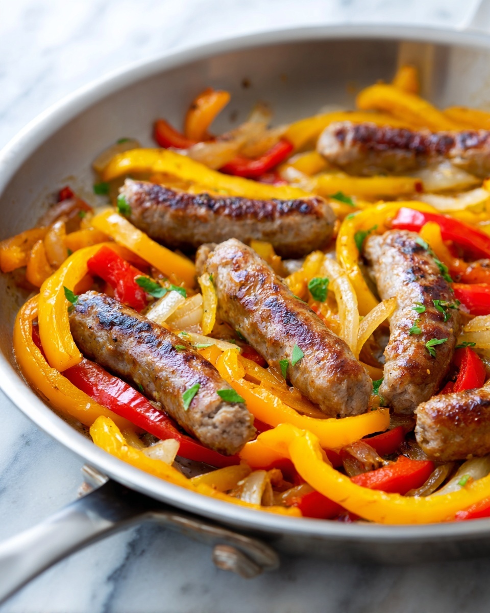 Sausage and Peppers Skillet Recipe - Recipe Image