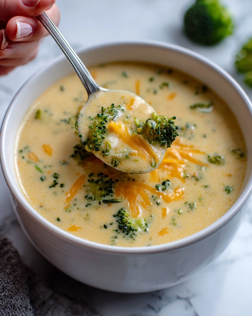 Creamy Broccoli Cheese Soup Recipe - Recipe Image