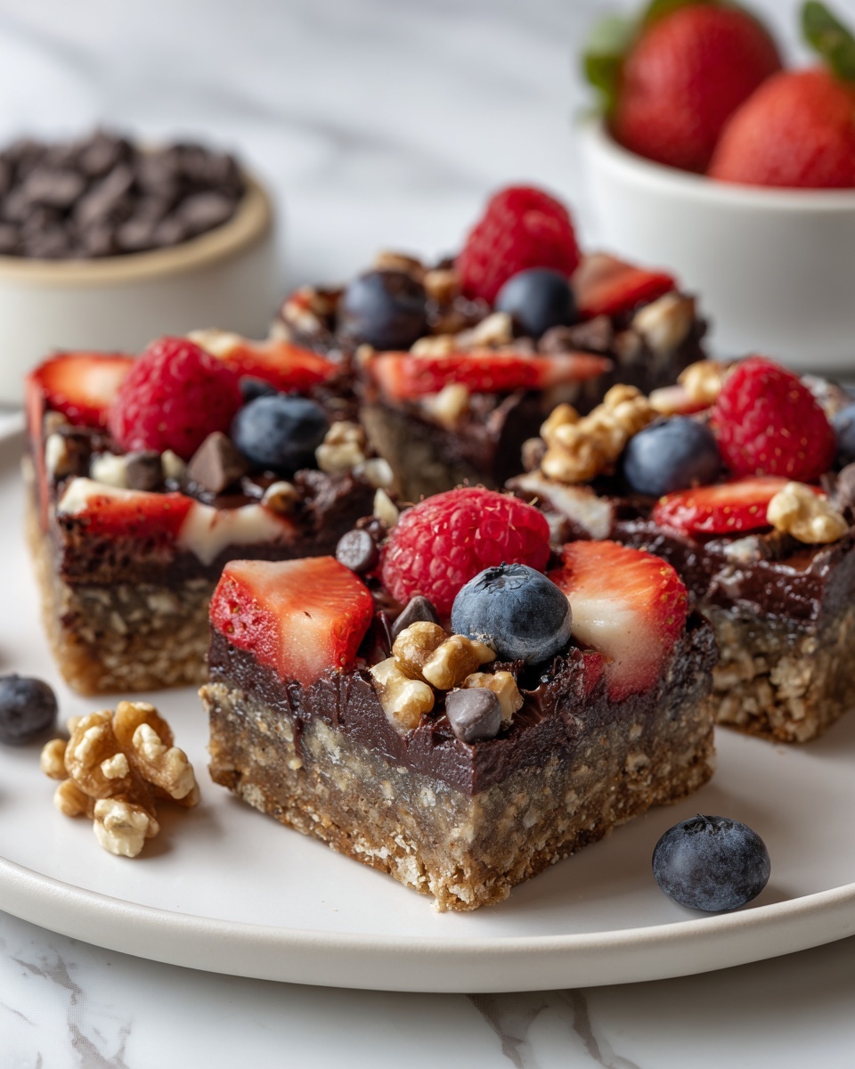 Chocolate Berry Bars Recipe - Recipe Image