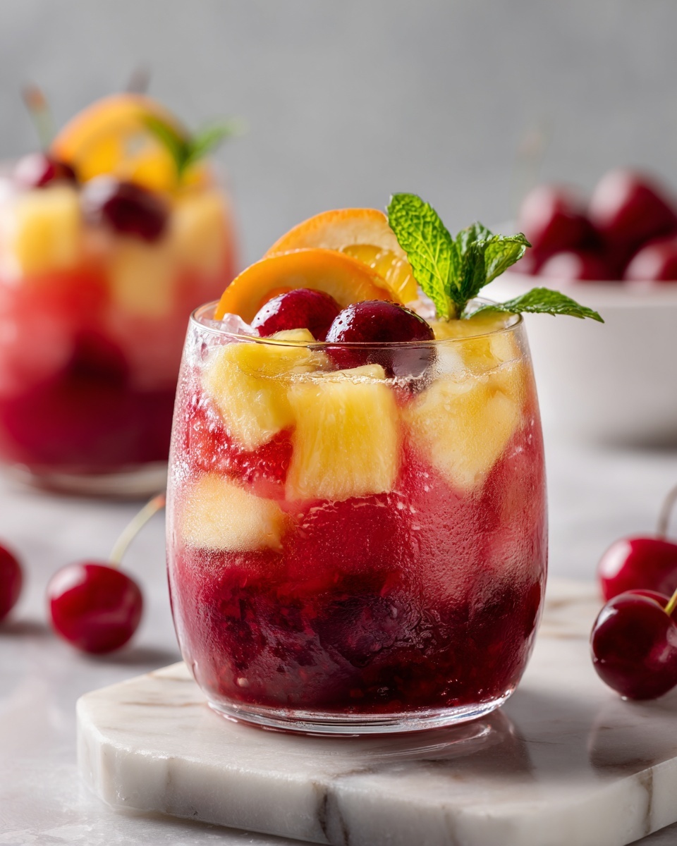 Cranberry Pineapple Festive Punch Recipe - Recipe Image