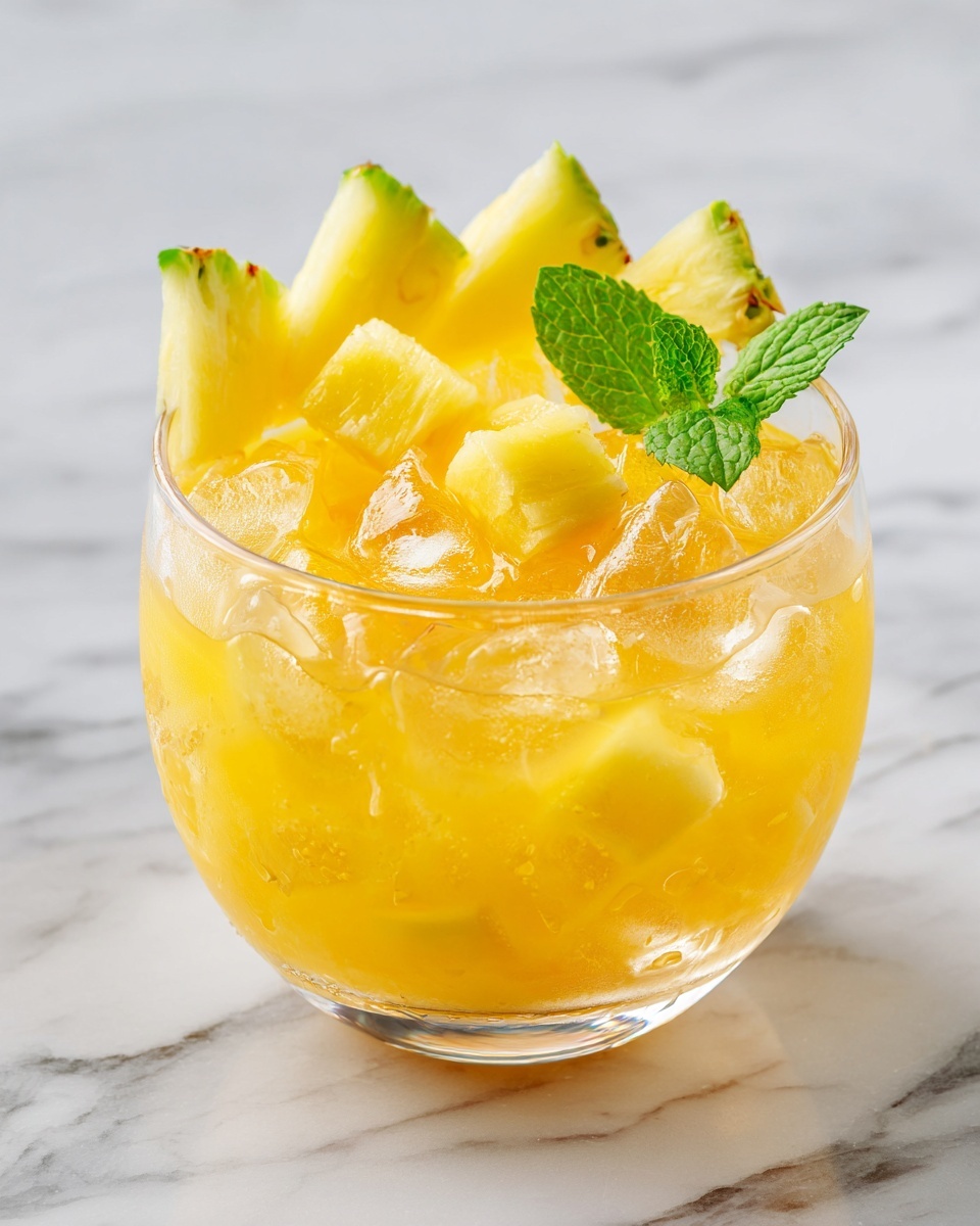 Tropical Pineapple Lemonade Punch Recipe - Recipe Image