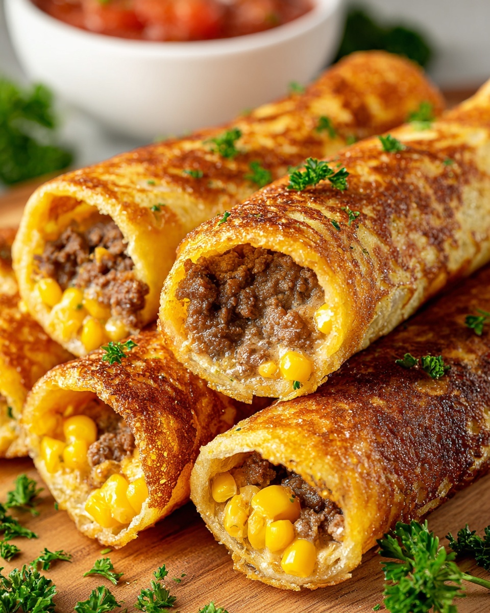 Crispy Beef Chimichangas: The Ultimate Recipe for a Delicious Mexican Delight Recipe - Recipe Image