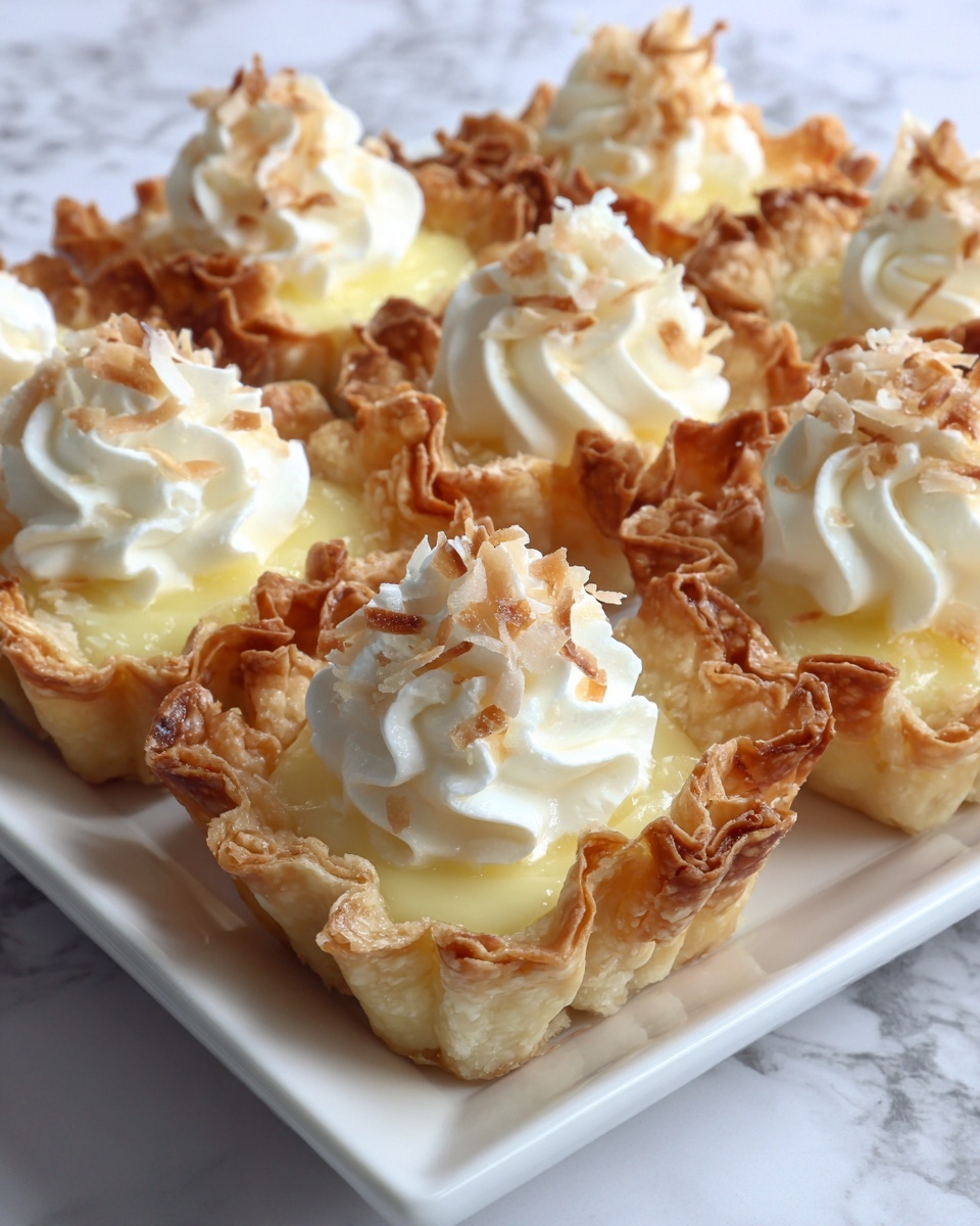 Mini Coconut Cream Pies Recipe - Recipe Image