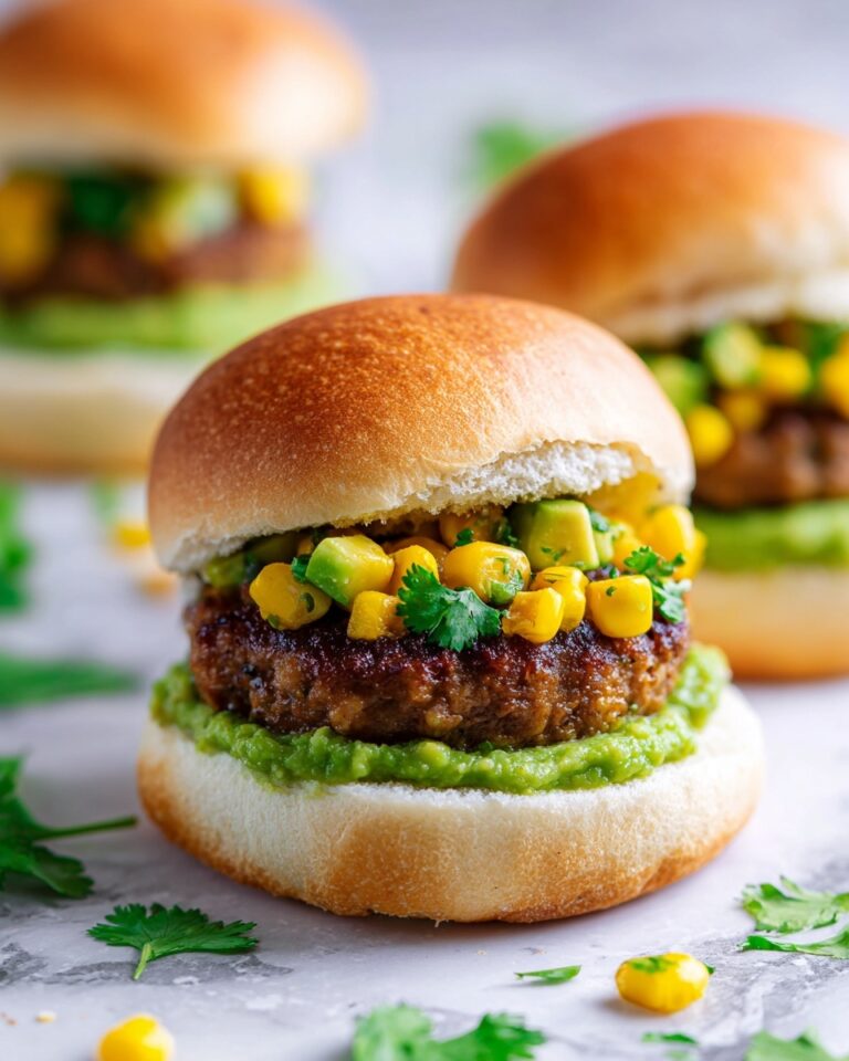 Chicken Burgers with Avocado Corn Salsa Recipe